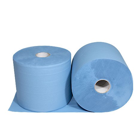 BOBINA INDUSTRIAL EXTRA 3KG. – Papel de secado laminado azul oscuro, 2 uds.