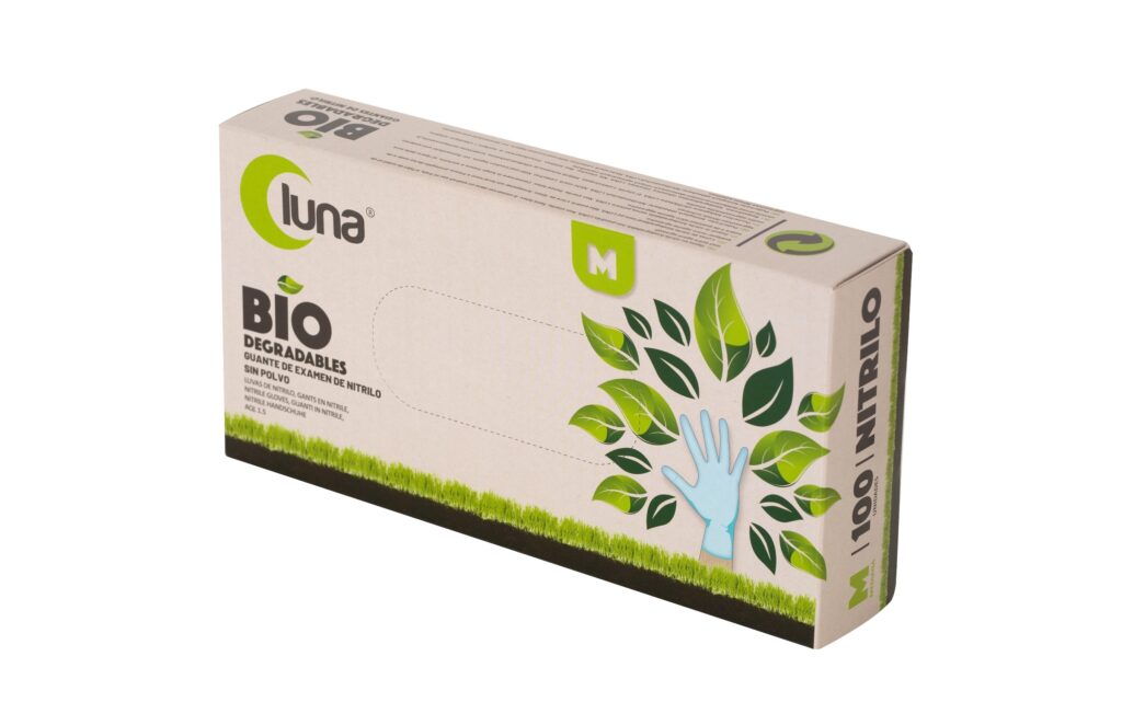 GUANTES DE NITRILO BIODEGRADABLE – Guantes de examen Luna