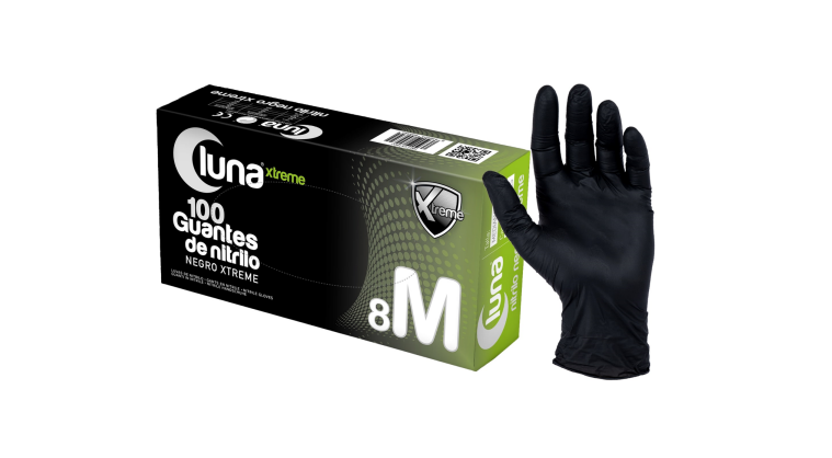 Gants en nitrile noir XTREME LUNA – Jetables, 100 pcs