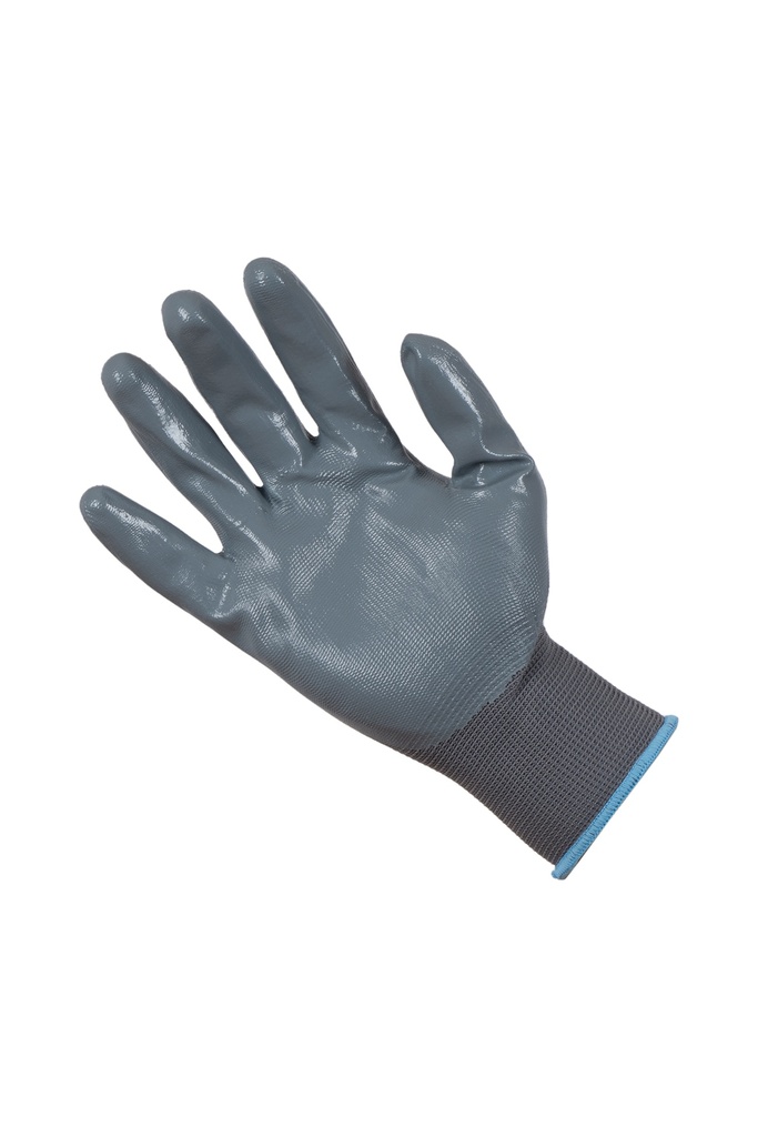 Guante de trabajo LUNA – Guantes de poliéster con nitrilo, 1 par