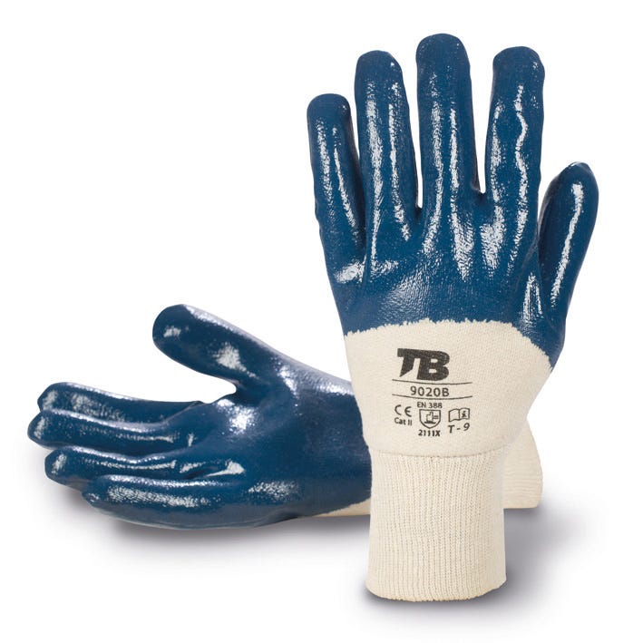 GUANTE 9020B TB – Nitril kesztyű pamut béléssel
