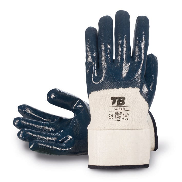 GUANTE 9031B TB – Luva de nitrilo com punho de segurança