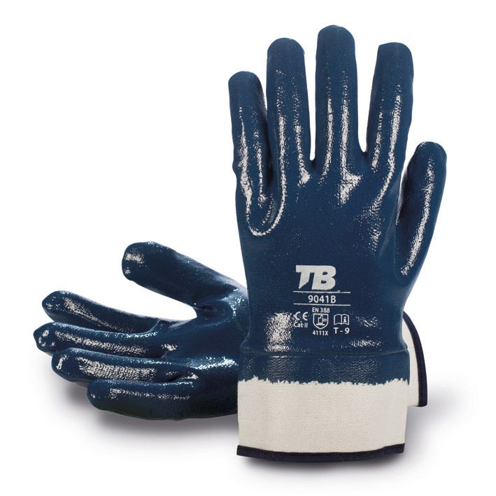GUANTE 9041B TB – Luva de nitrilo com punho de segurança