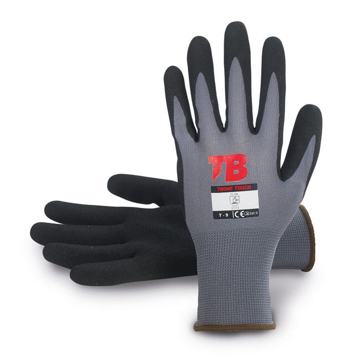 GUANTE 700MF TOUCH TB – Luva com nitrilo Sandy Grip respirável