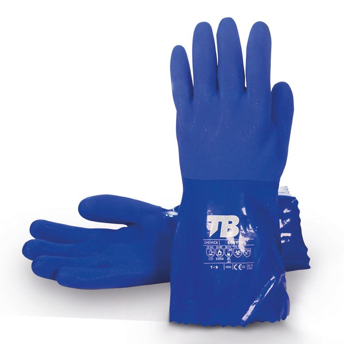 GUANTE 666/35 VINIL TB – Gant en vinyle imperméable avec intérieur coton