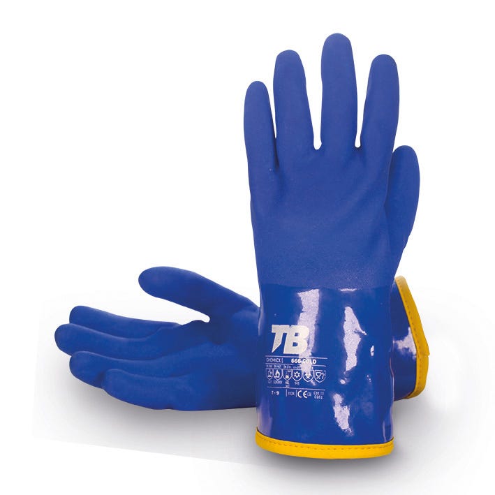 GUANTE 666COLD TB – Luva térmica de PVC com proteção de antebraço