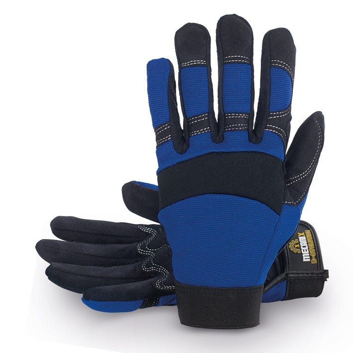 GUANTE 16MECANIX TB – Guante de piel sintética transpirable con refuerzos