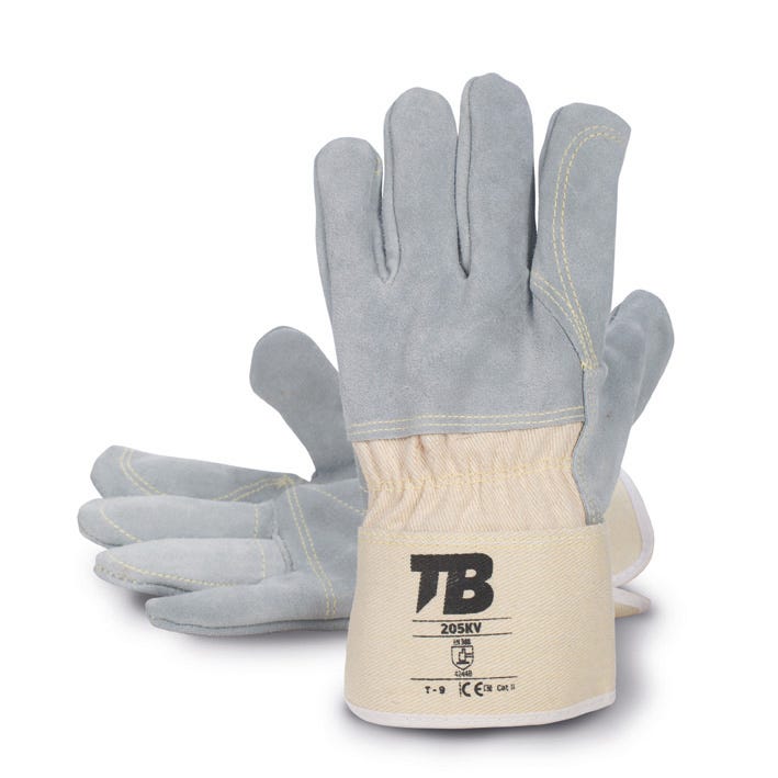 GUANTE 205KV TB – Luva profissional em pele croute com Kevlar