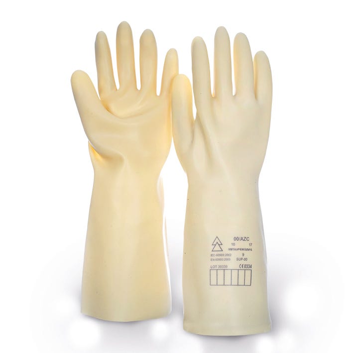 GUANTE GLE2 TB – Guantes de látex dieléctricos, 17000V, 2mm