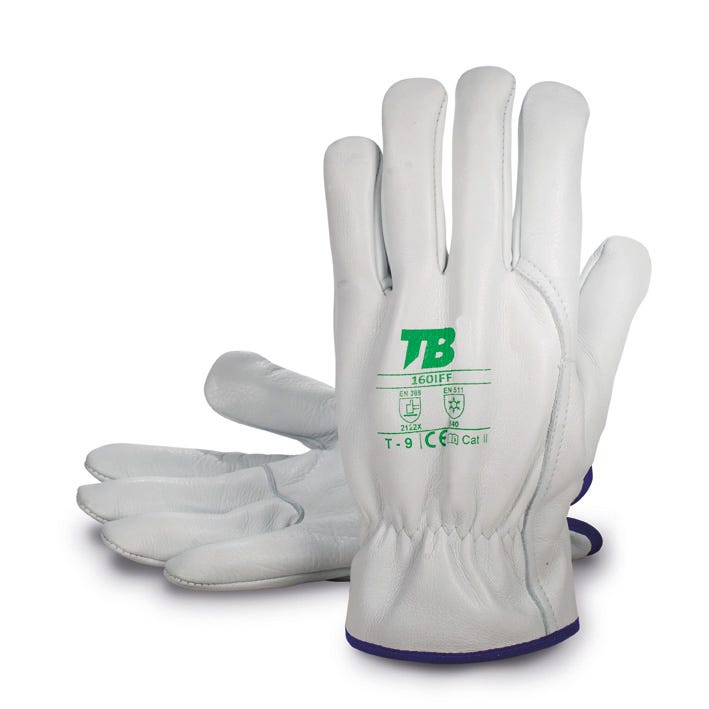 GUANTE 160IFF TB – Gant thermique en cuir avec doublure flanelle