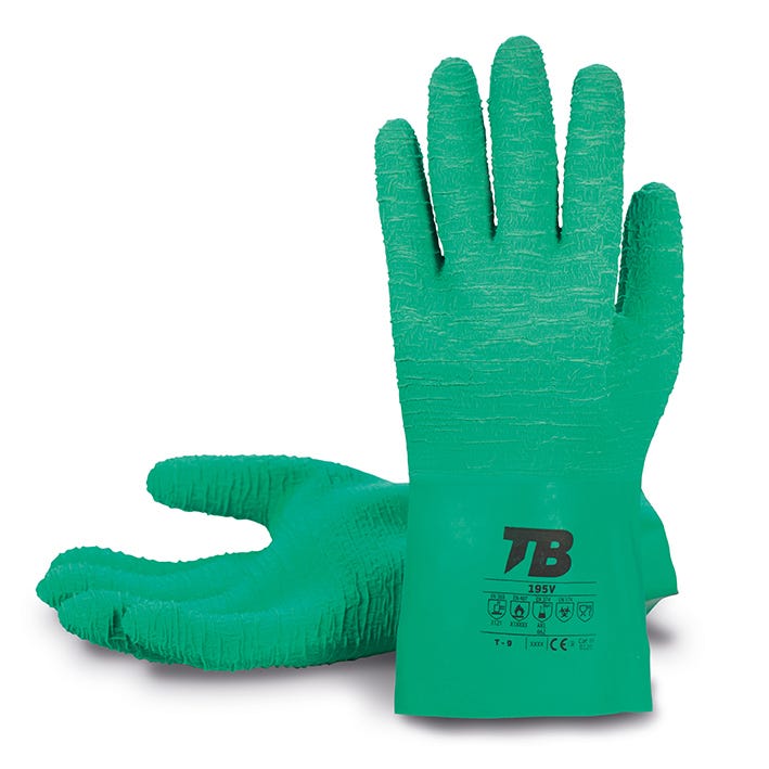 GUANTE 195V TB – Gant en caoutchouc thermique imperméable (30 cm)