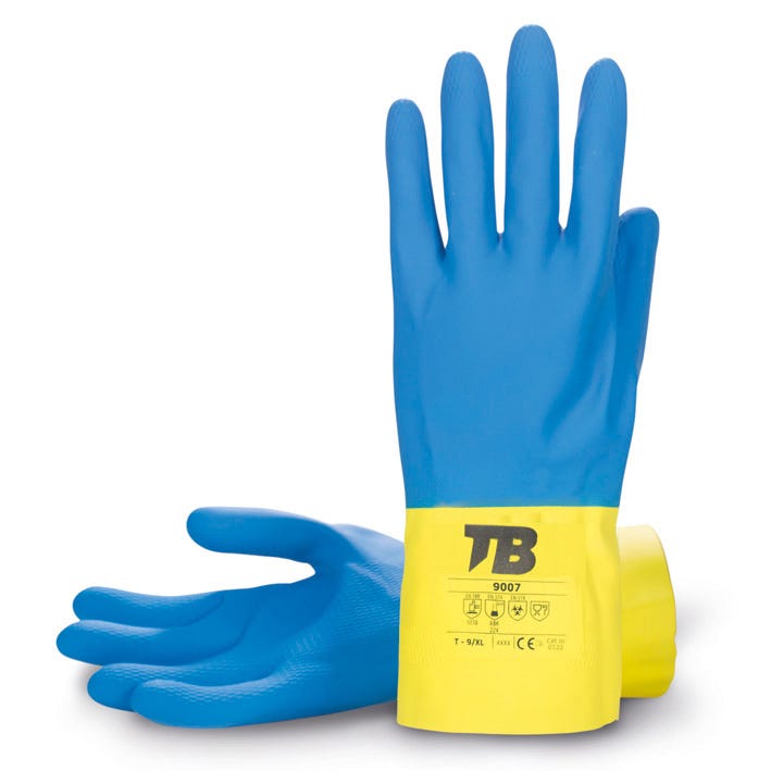 GUANTE 9007 TB – Guante de látex flocado de alta destreza