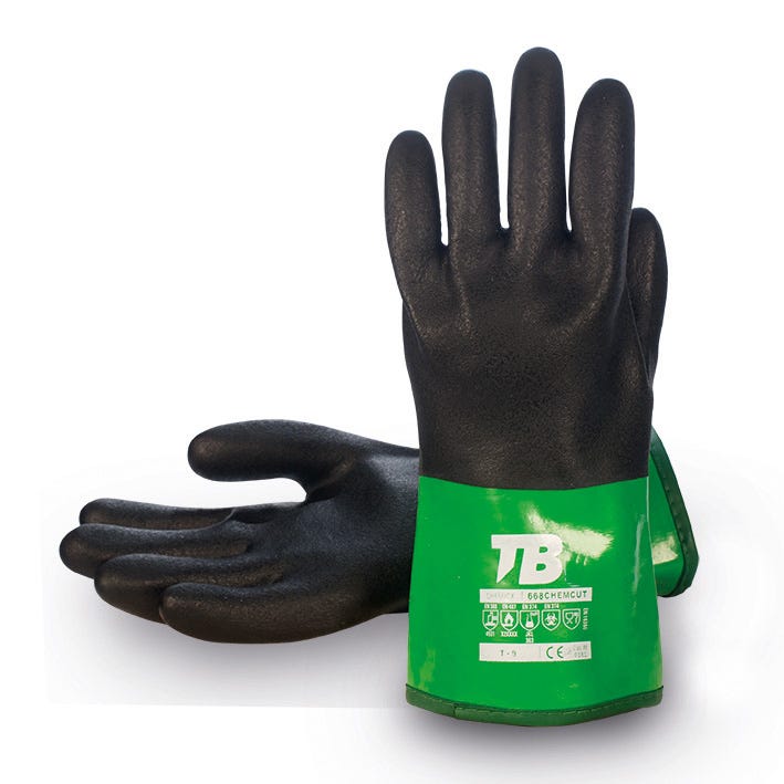 GUANTE 668 CHEMCUT TB – Guante de protección anticorte con recubrimiento PVC
