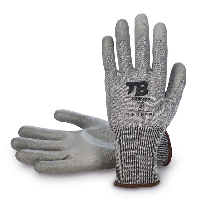 GUANTE 401G2 DYN TB – Luva anticorte de fibra HPPE e poliuretano