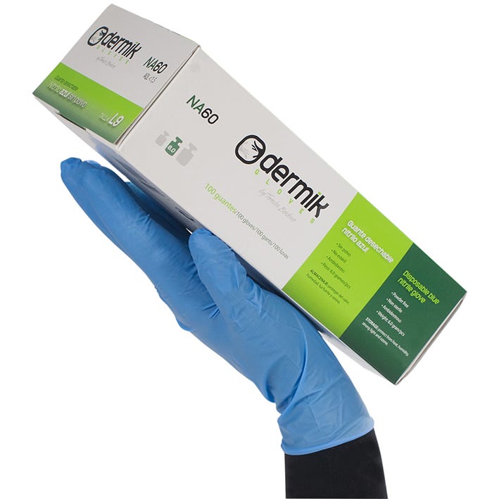 GUANTE NA60 DERMIK – Gant en nitrile, protection chimique avancée
