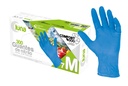 GUANTE DE NITRILO AZUL SIN POLVO COMFORT 300 – Guantes de examen Luna
